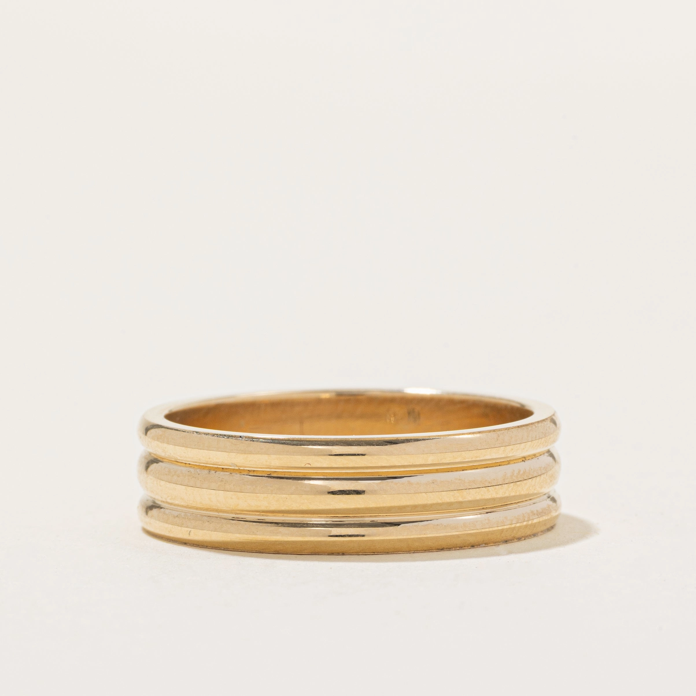 '100 Ways' 10k Fluted Gold Band | 6.00mm | SZ 9.75 Office Accent