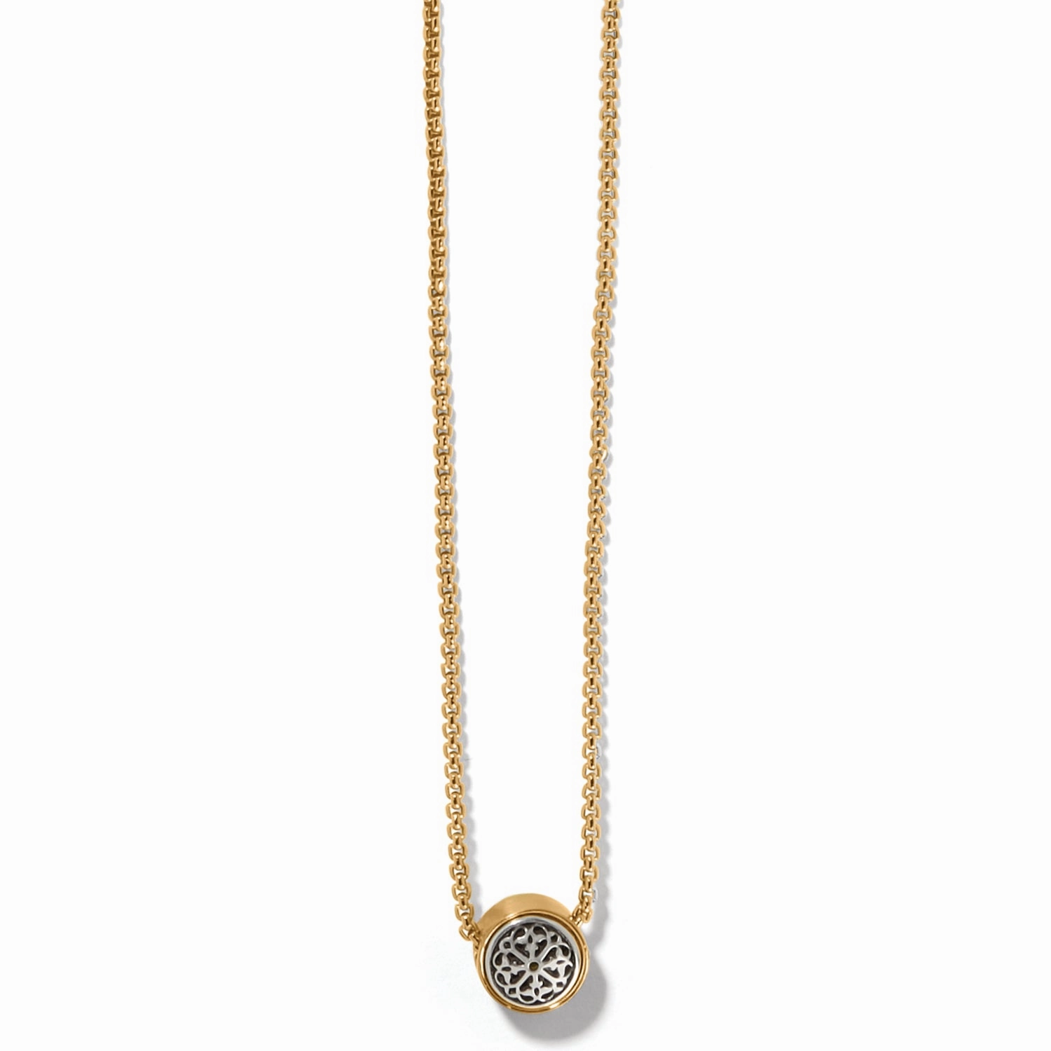 Gifting Vibes Brighton Ferrara Two Tone Luce Mini Pendant Necklace