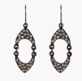 Double Crown Crystal Earrings Custom Style Iconic look