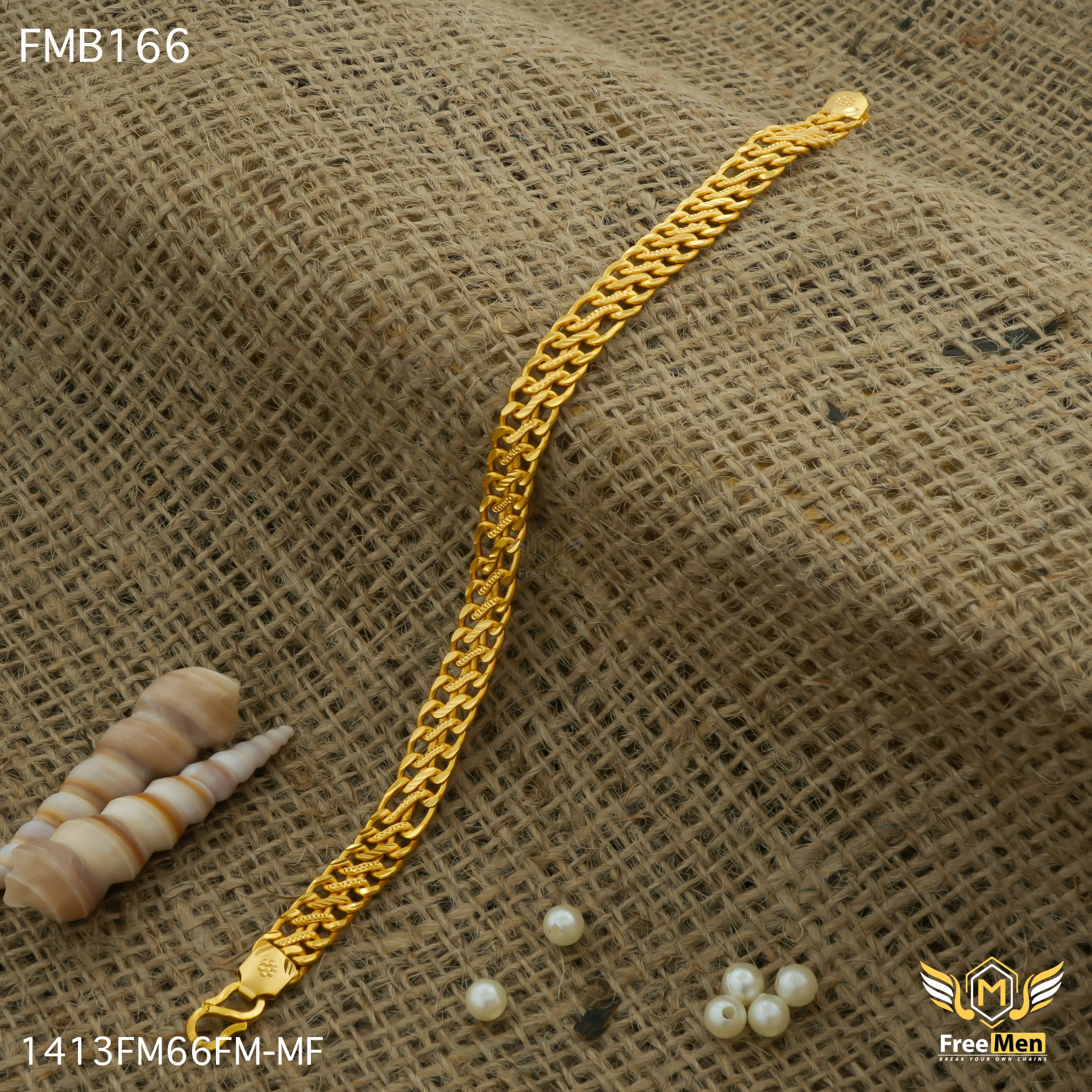 Minimalist Accent Contemporary Touch Freemen Fantastic Nice Makoda Bracelet For Men - FMMB166