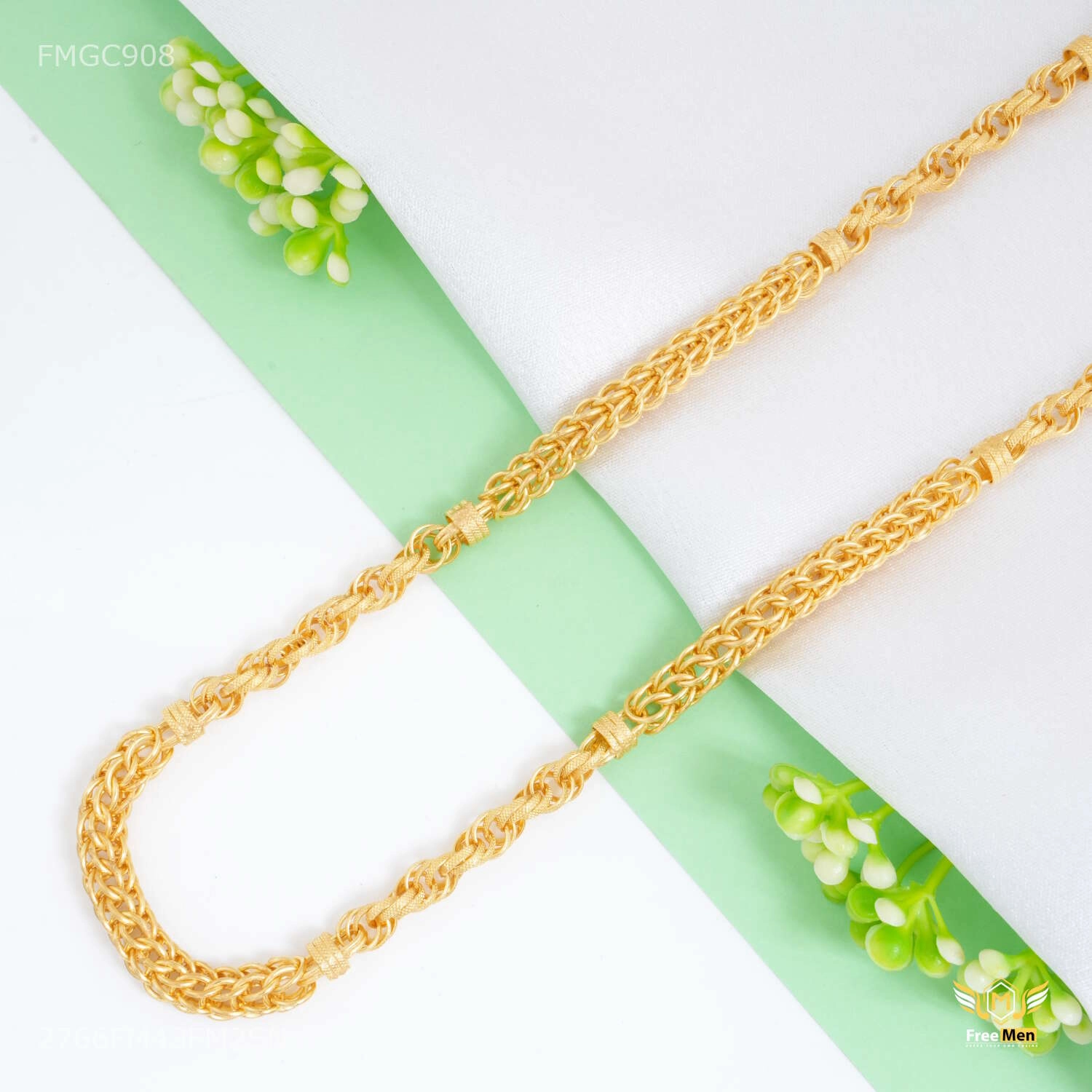 Sparkle Surface Luxury New Royal chain gold plated Chain - FMGC908