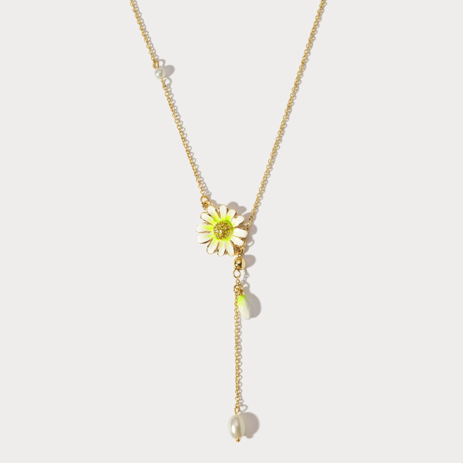 Daisy Flower Necklace All Occasion Unique Accent