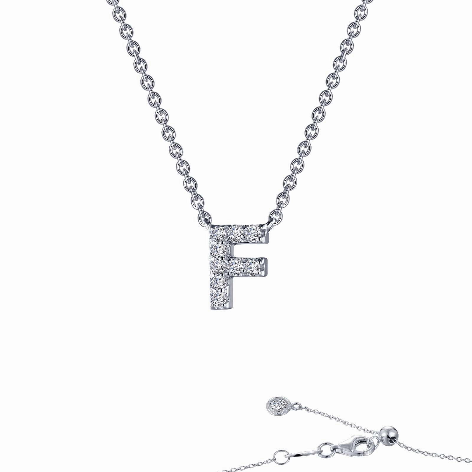 Modern Glam Lafonn Letter F Initial Necklace
