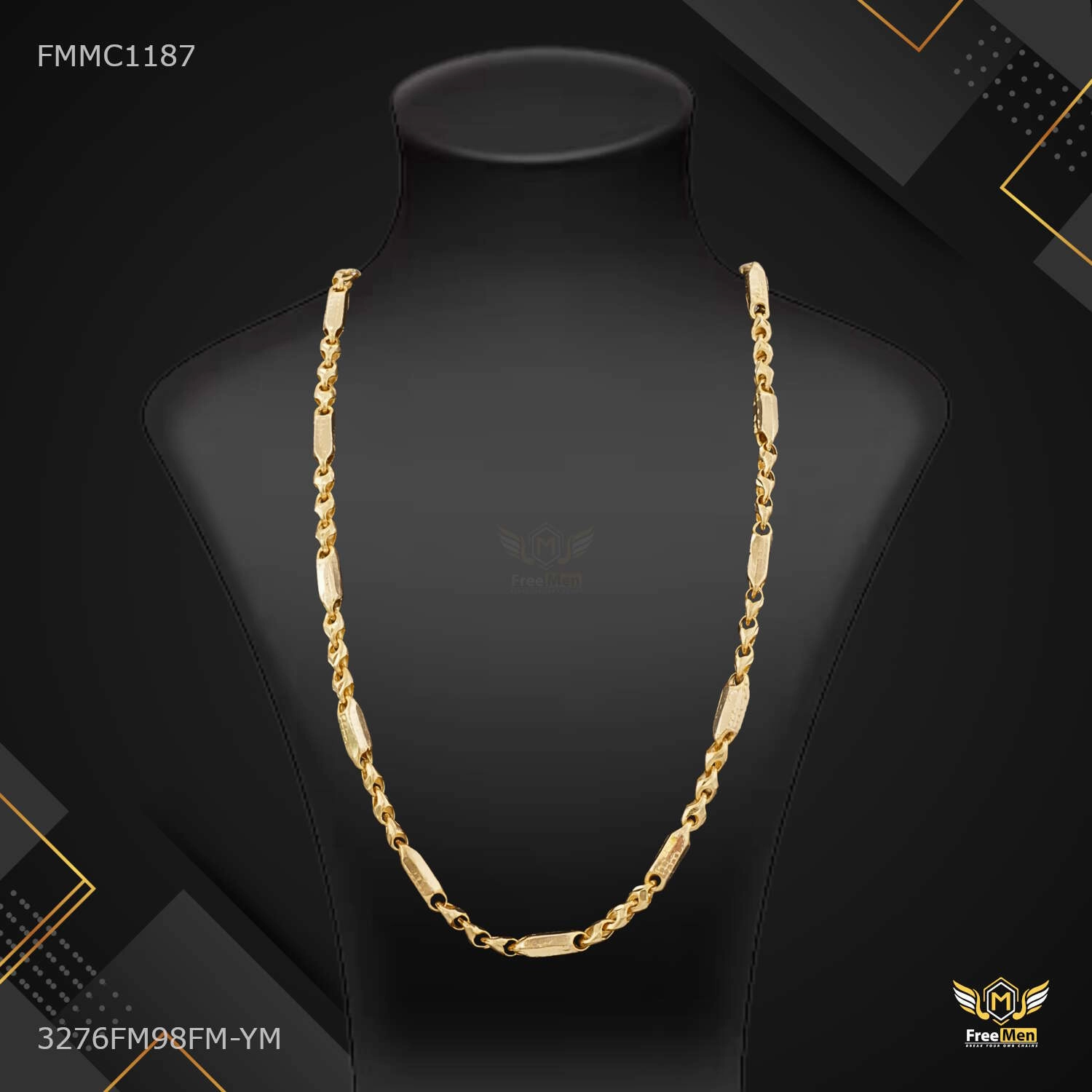 Luxury with Shini Arrow cut Chain for Man - FMMC1187 Chic Craft Minimal accessory