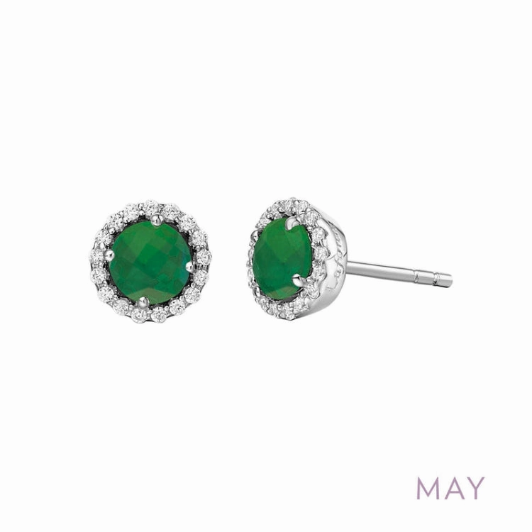 May Birthstone Earrings Neutral Vibe