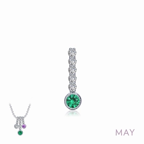 May Birthstone Love Pendant Lively Feature