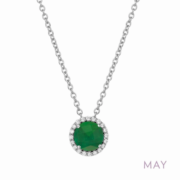May Birthstone Necklace Occasion Look Elegant Outfit
