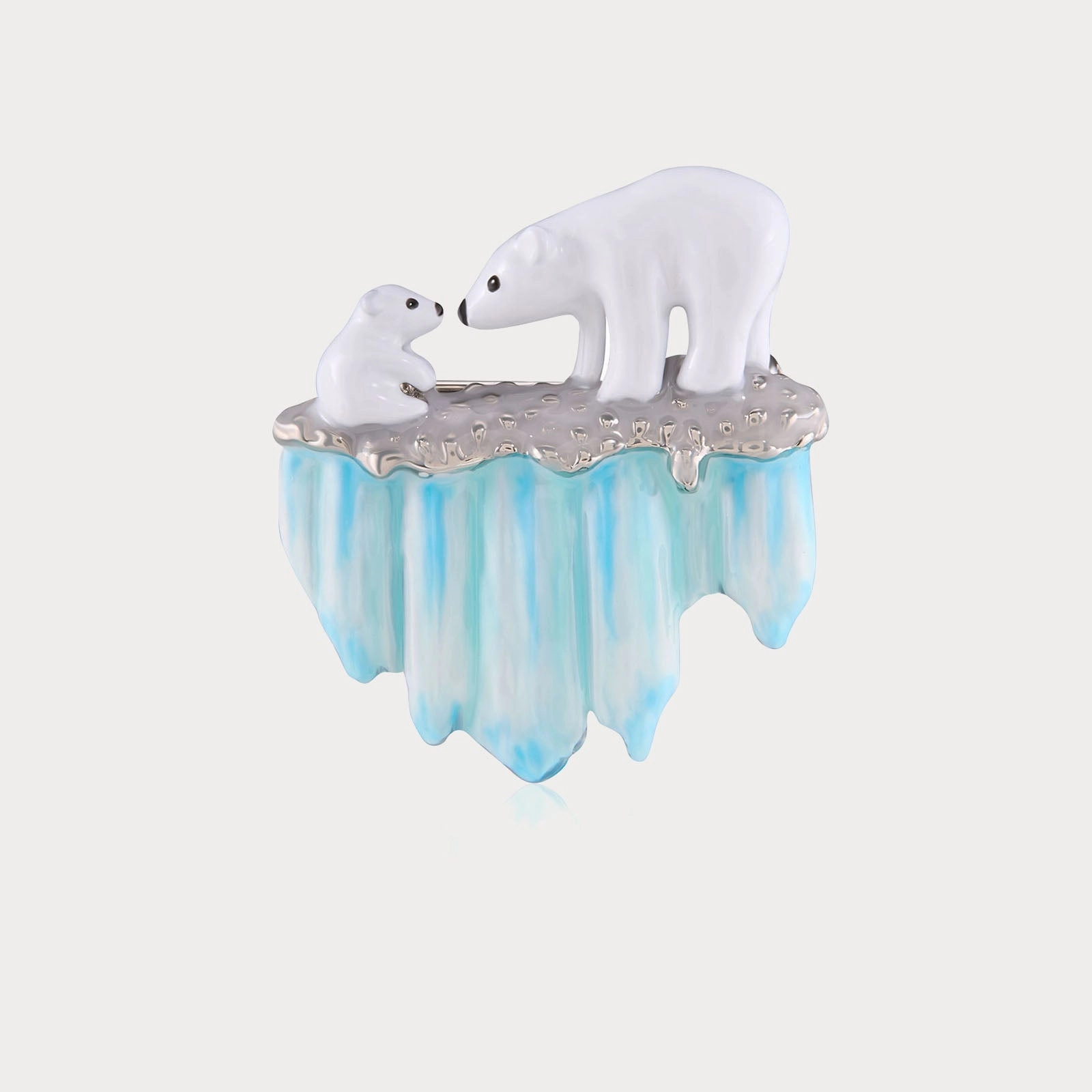 Personal Gift Pretty Present Glacier Polar Bear Brooch
