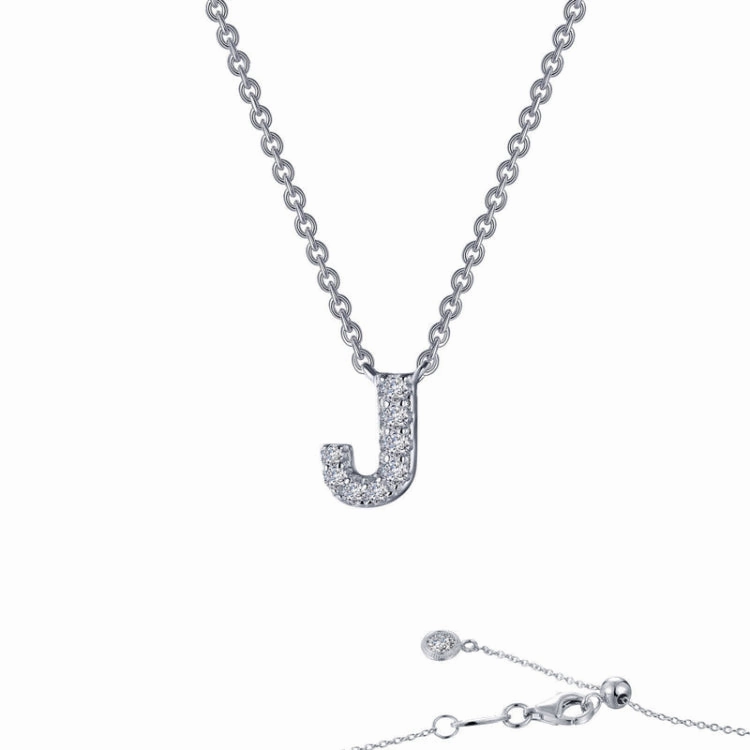 Letter J Pendant Necklace Timeless Shine Shine