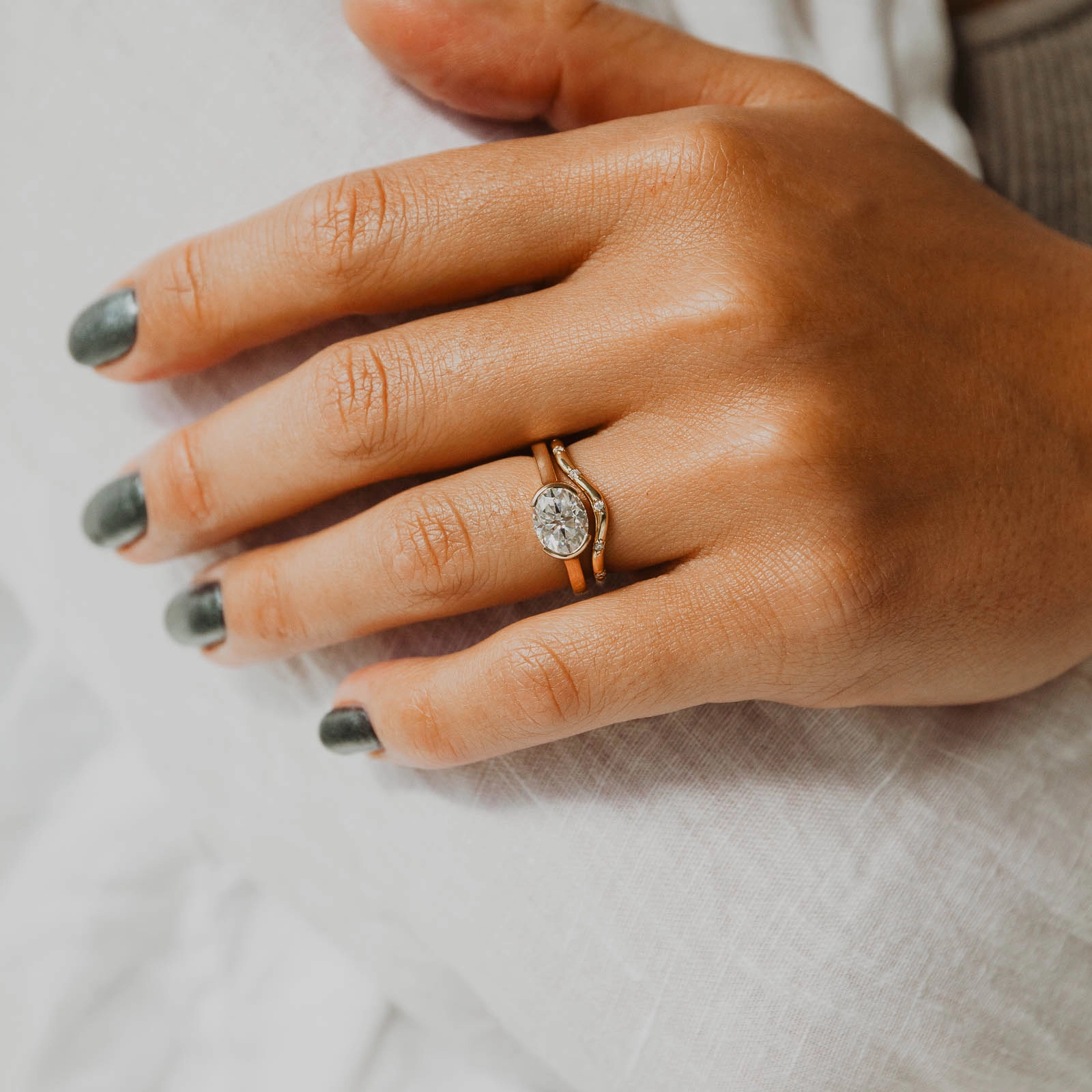 Artistic Adornment Avery Ring - Moissanite