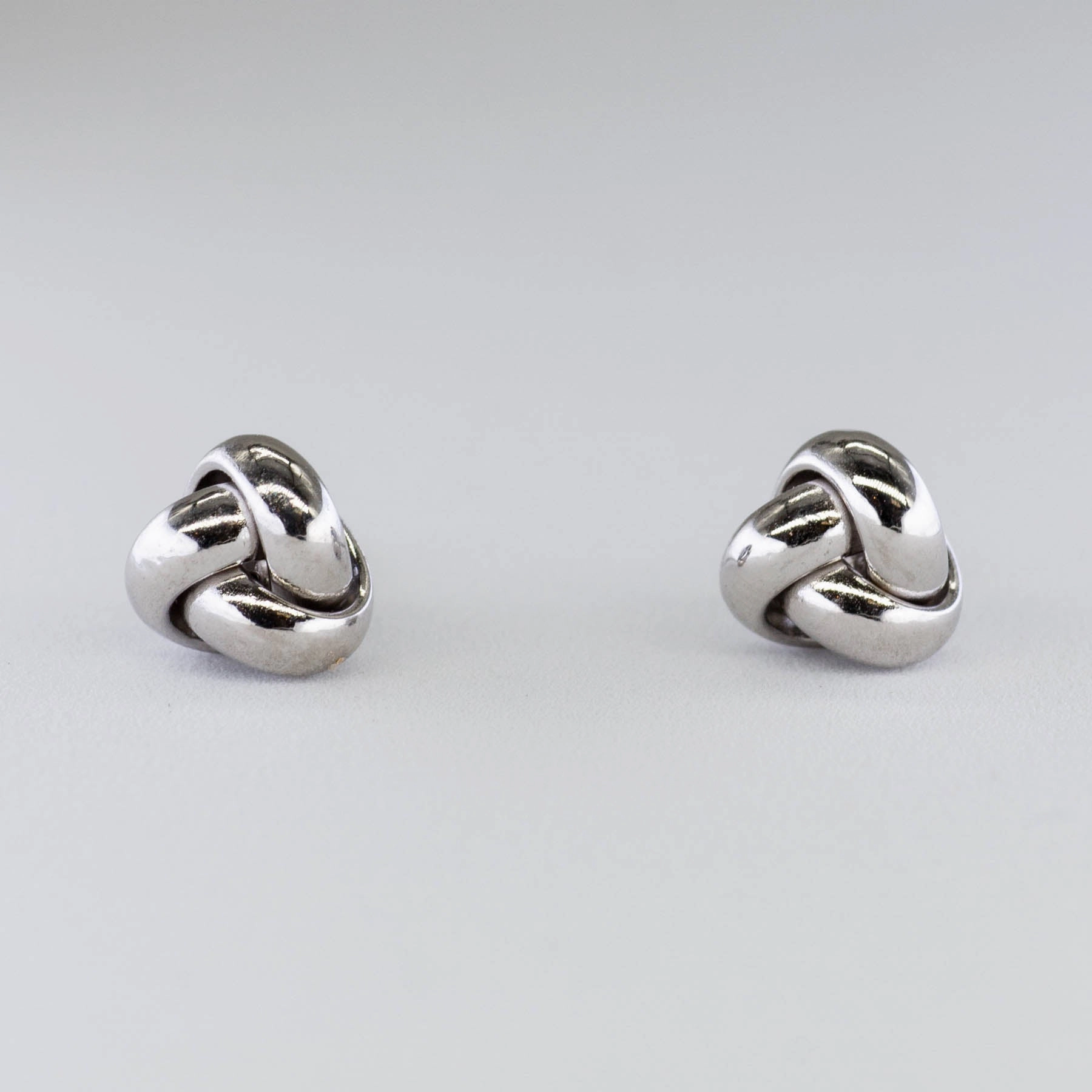 Minimal Edge Cool Form '100 Ways' Knot Stud Earrings | Options Available |