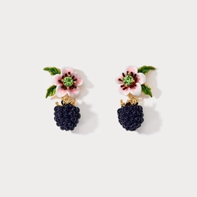 Blackberry Flower Earrings Polished Essential