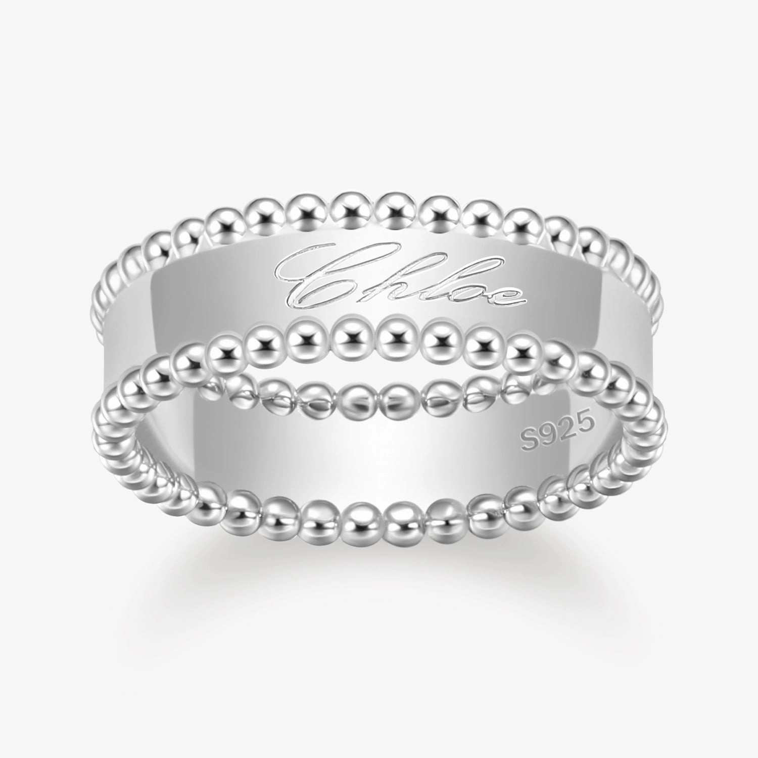 Gold Plated Statement Engraved Band Ring Superior Work Minimalist Accessory