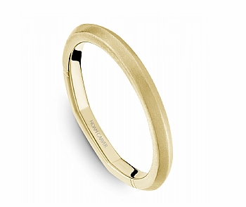 Noam Carver Classic Diamond Wedding Ring in 14K Yellow Gold Stylish Bauble Unique Sign