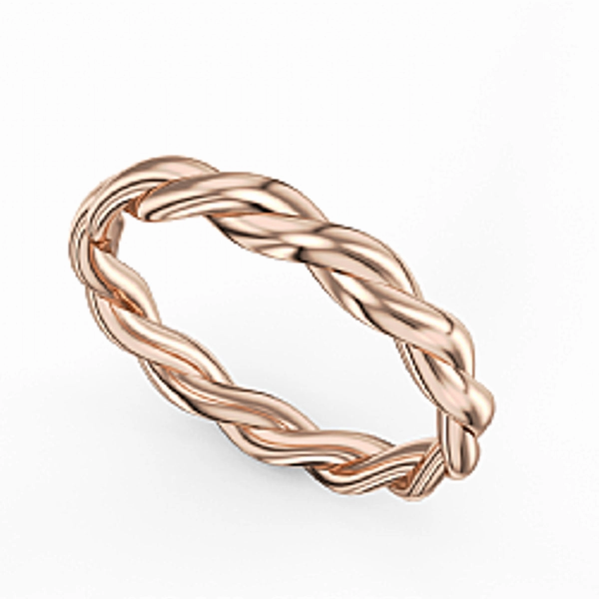 Noam Carver Mens Wedding Band in Rose Gold Chic Look Cute Gift