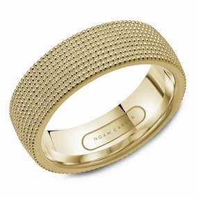 Sentimental Decoration Noam Carver Mens Wedding Band in Yellow Gold