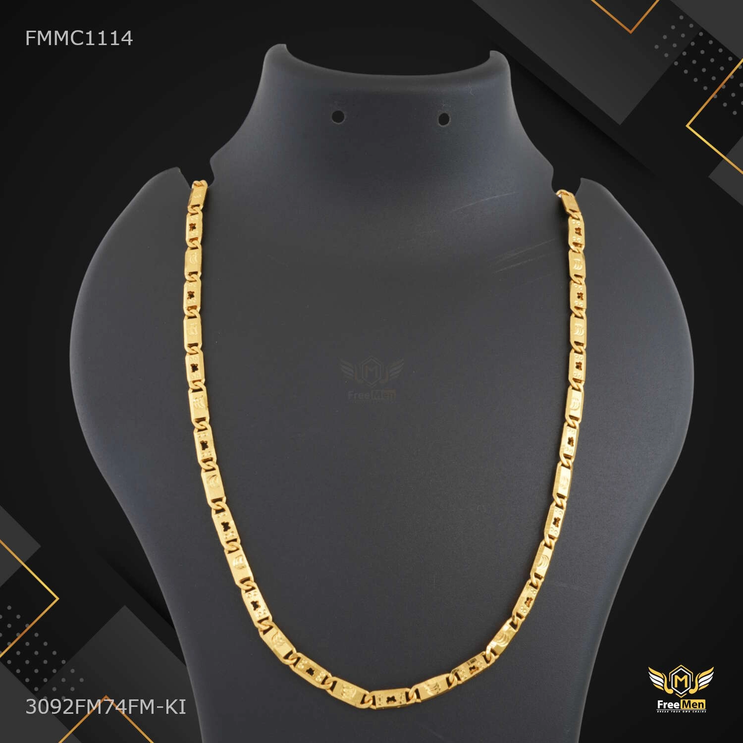 One by One Butterfly Nawabi Chain for Man - FMMC1114 Pure Highlight Event Look
