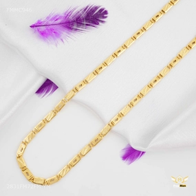 Highlight Accent Stunning Style One by One S cut Nawabi Chain for Man - FMMC946