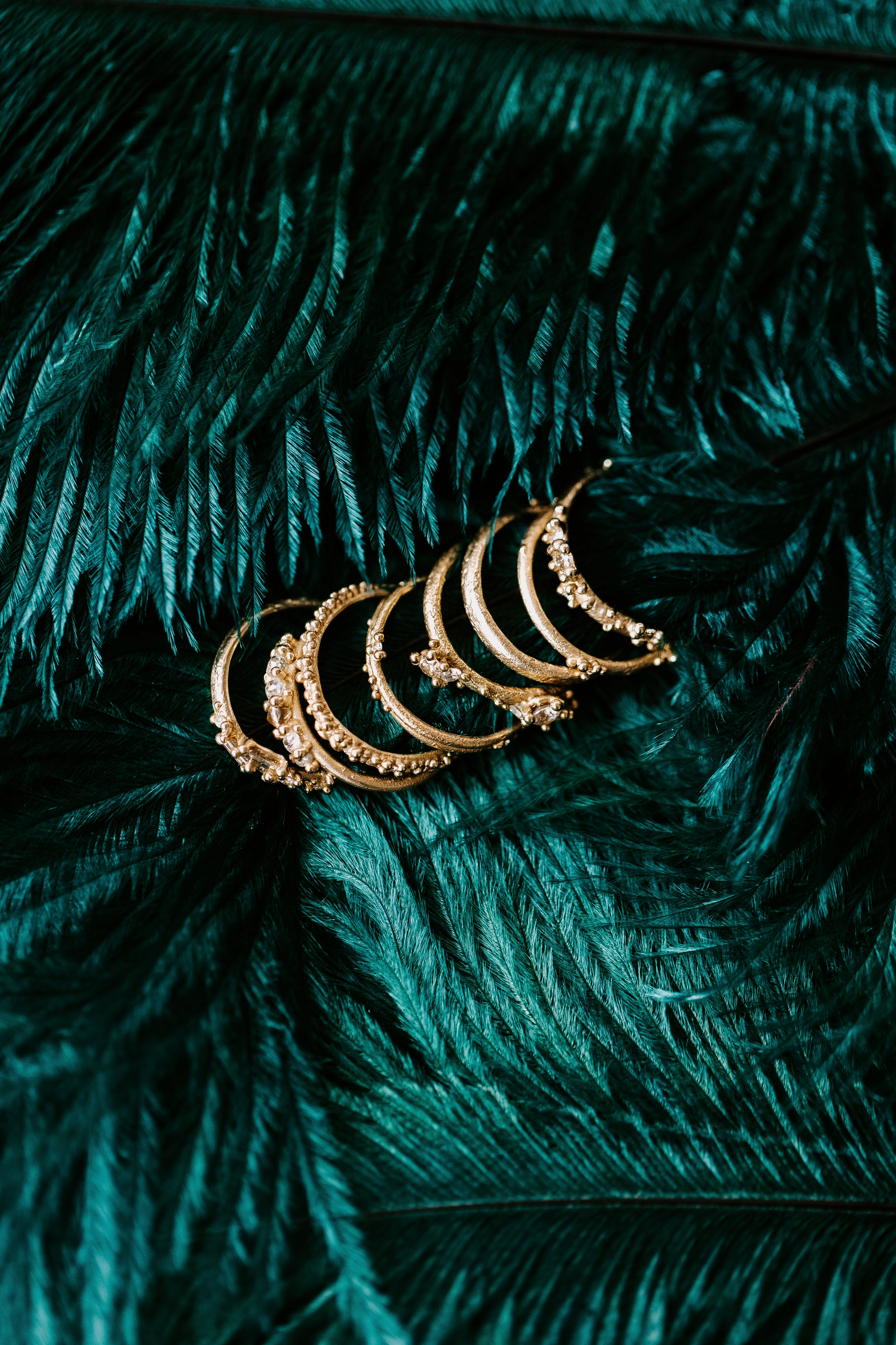 Textured Half Round Wedding Band In Yellow Gold With A Diamond Elegant Balance Balanced Geometry