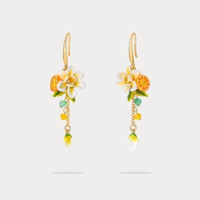 Glittering Creation Orange Blossom Earrings