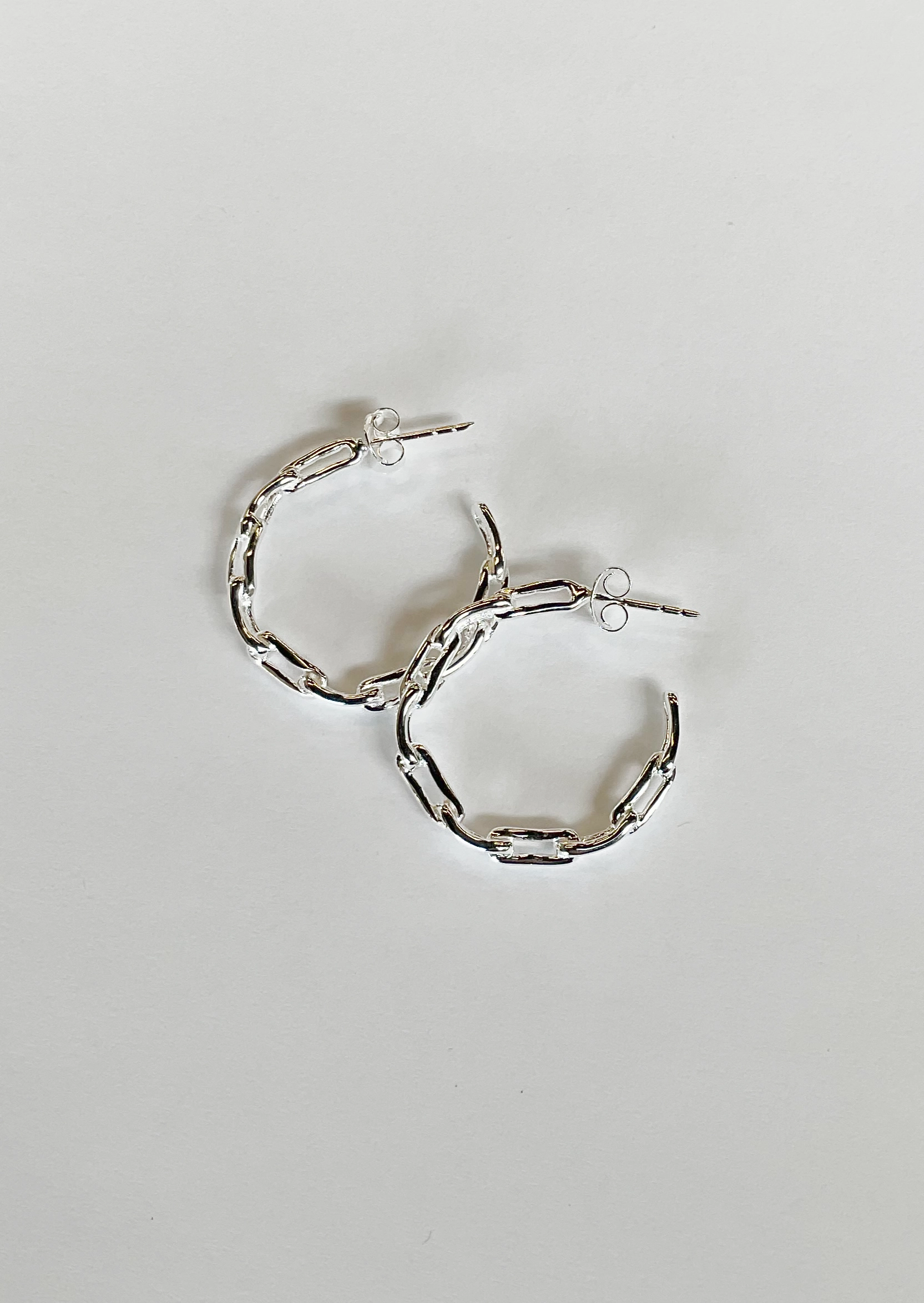 Glam Choice Gentle Finish Paper clip hoops - medium