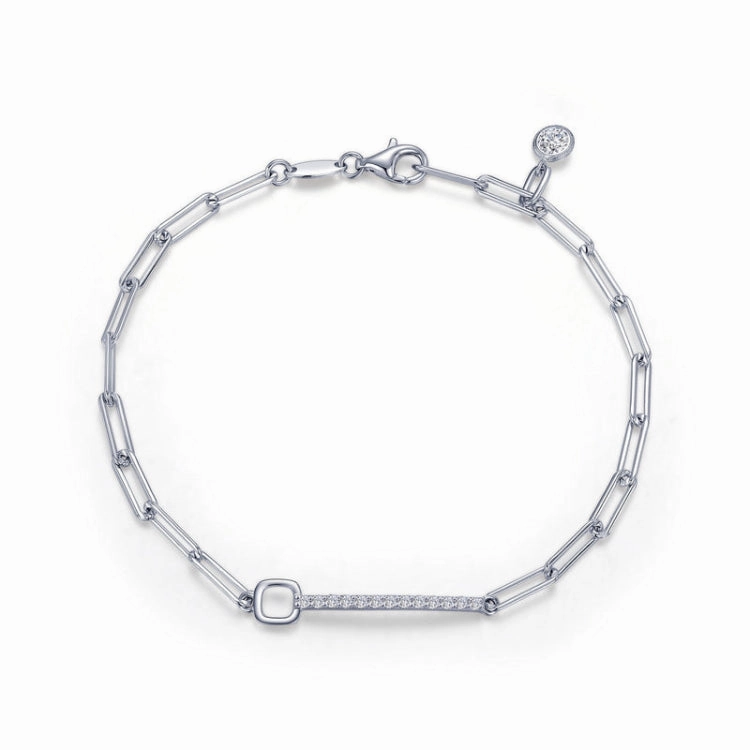 Charming Finish Fashion Edit Paperclip Bracelet