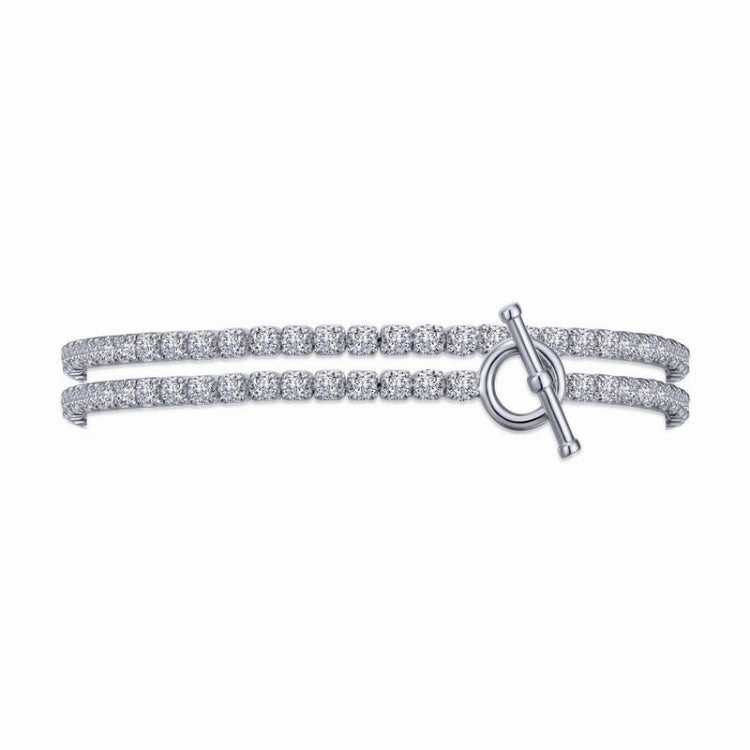 Shiny Pieces Casual Classic Double Wrap Tennis Bracelet
