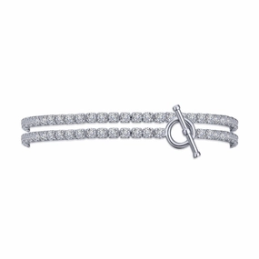 Shiny Pieces Casual Classic Double Wrap Tennis Bracelet