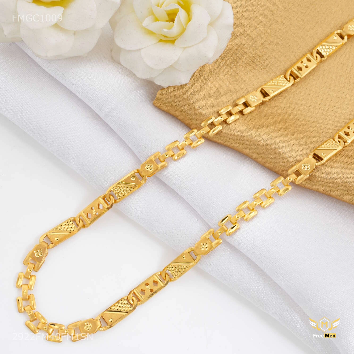 Patta with Dimond cut Nawabi gold plated Chain - FMGC1009 Timeless Favorite