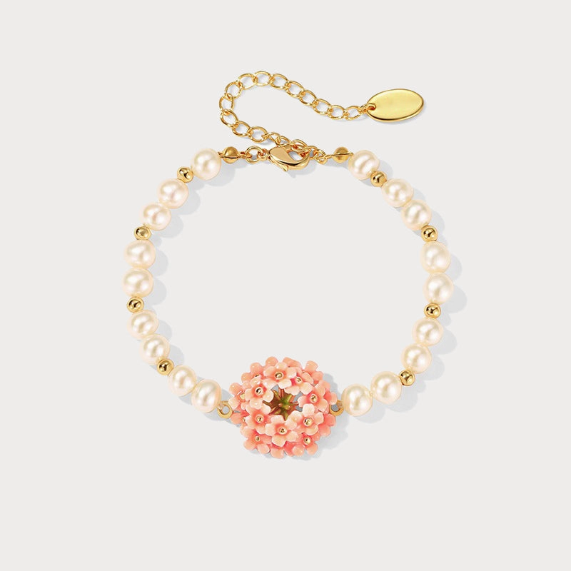 Simple View Pink Verbena Pearl Bracelet