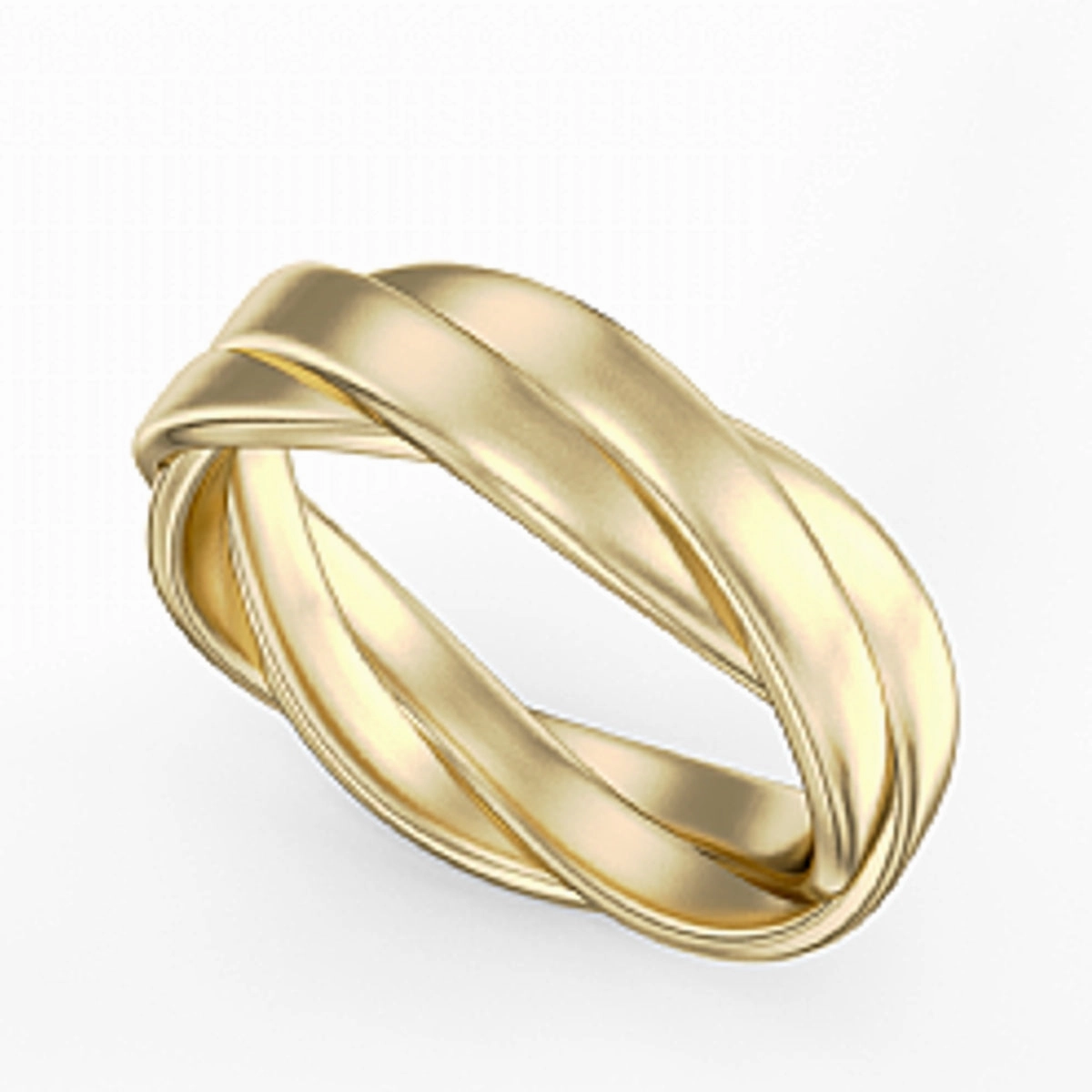 Noam Carver Mens Wedding Band in Yellow Gold All Day