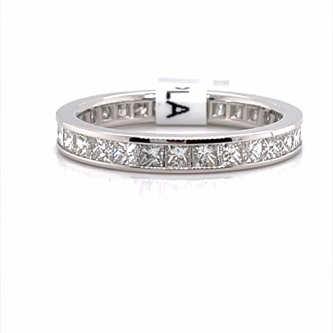 Bremer Jewelry Anniversary/Eternity Diamond Wedding Ring in Platinum (1.95ctw) Romantic Expression
