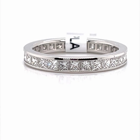 Bremer Jewelry Anniversary/Eternity Diamond Wedding Ring in Platinum (1.95ctw) Romantic Expression