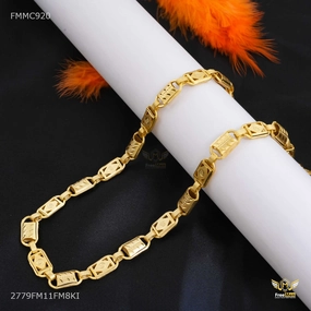 Sleek Shape Versatile Style Dimond cut Box Nawabi Chain for Man - FMMC920