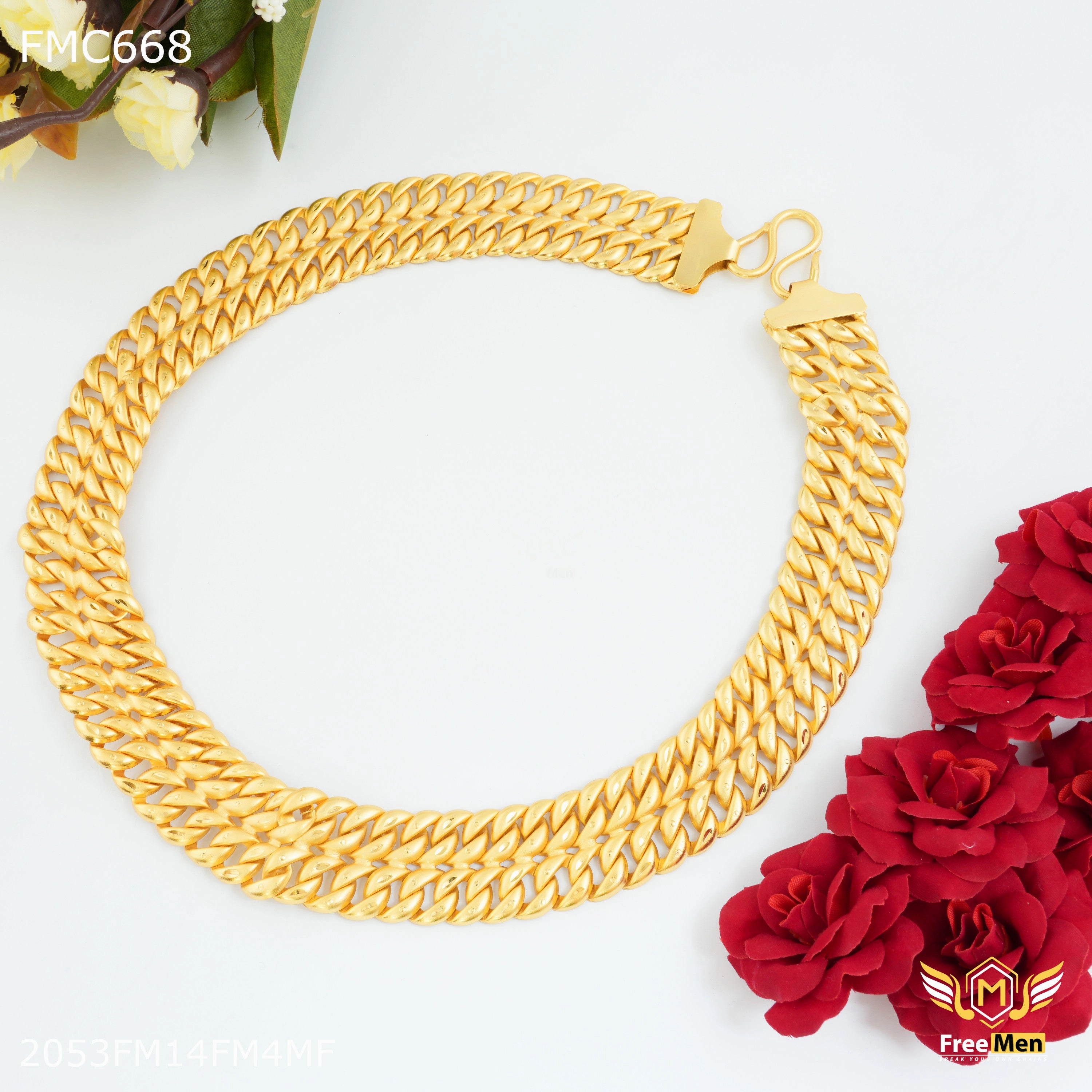 Red Carpet Classic Style Freemen Two Line Pokel Chain for Man - FMC668