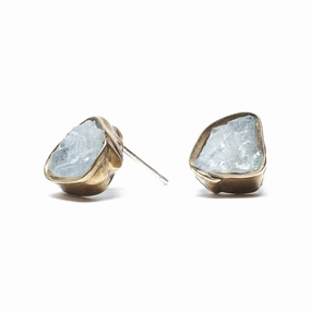 Solo Immersion Studs - Aquamarine   Brass Soft Style Color Accent