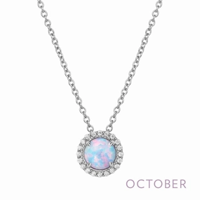 October Birthstone Necklace Fashionable Jewelry