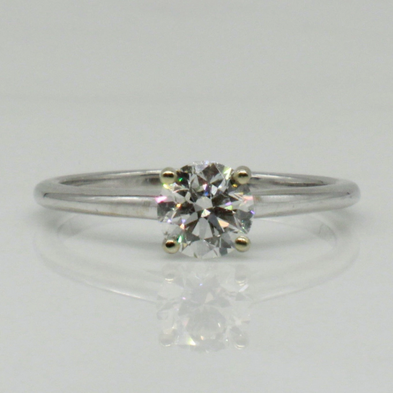 Bespoke' Fleur De Lis Diamond Solitaire Engagement Ring | 0.70ct | Nature Inspired