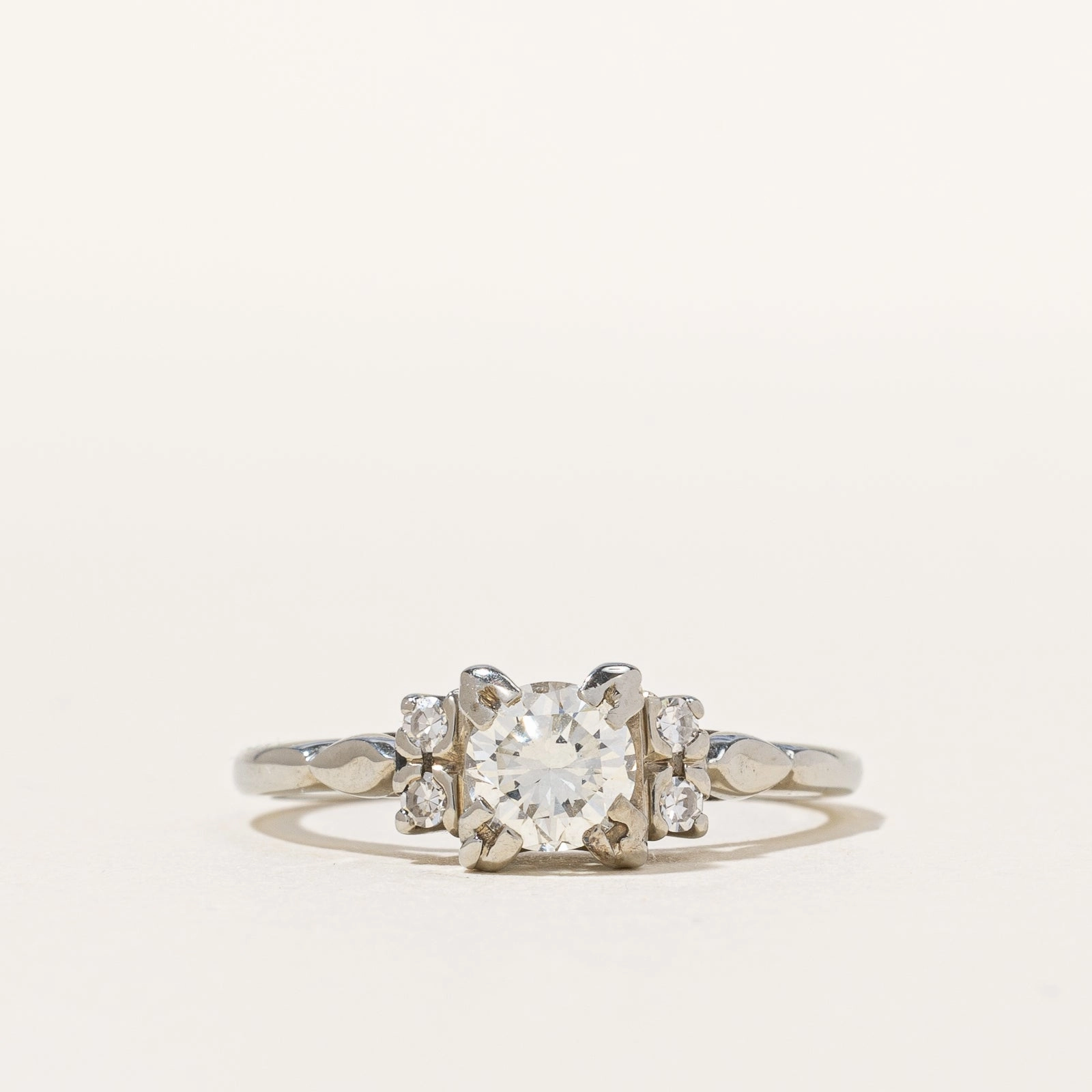 Wedding accessory Vintage Diamond Engagement Ring | 0.75 ctw | SZ 8 |