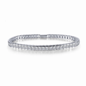 Princess-Cut Tennis Bracelet Fashion Fit Elegant Layer