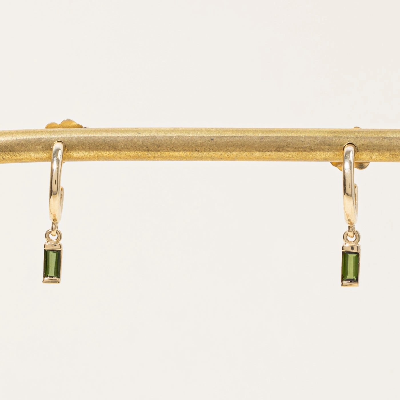 Refined Gift 100 Ways' Tourmaline Charm Hoop Earrings | 0.24ctw |