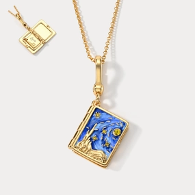 Bold Statement Signature Gift Starry Night Locket Necklace