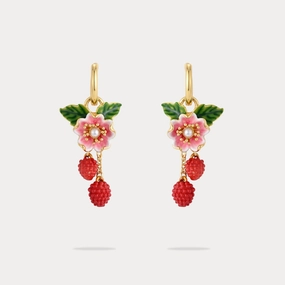 Corporate Item Raspberry Flower Earrings
