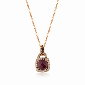 Le Vian Chocolatier? Raspberry Rhodolite? Pendant Romantic Set youth appeal