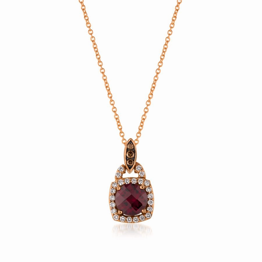 Le Vian Chocolatier? Raspberry Rhodolite? Pendant Romantic Set youth appeal