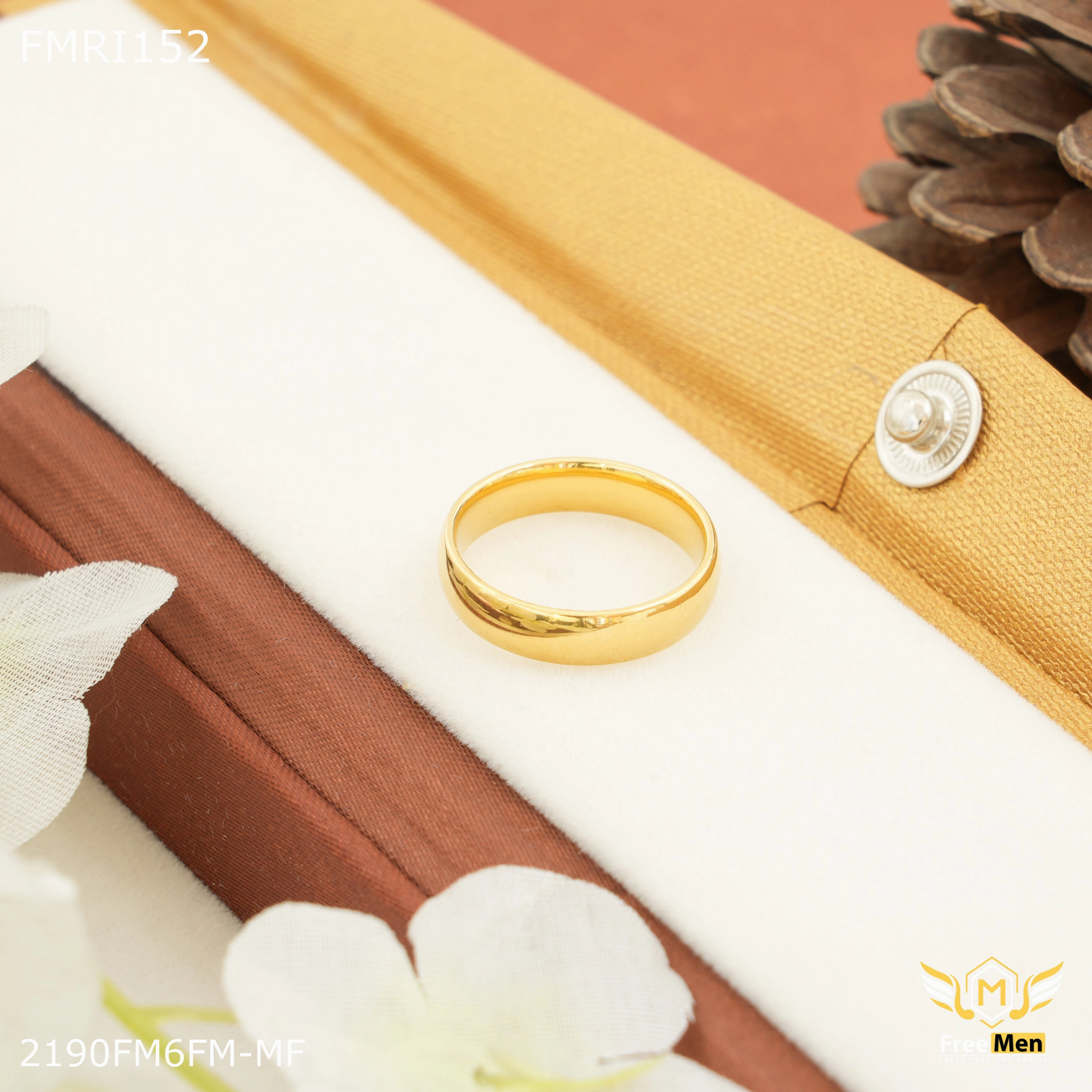 Freemen Classice Plane ring for men - FMRI152 Glamorous Shine