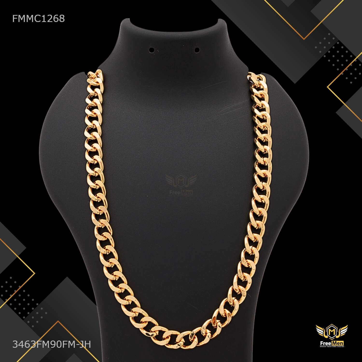 Clean Lines Ring to Ring Dual Shini with AD Chain for Man - FMMC1268