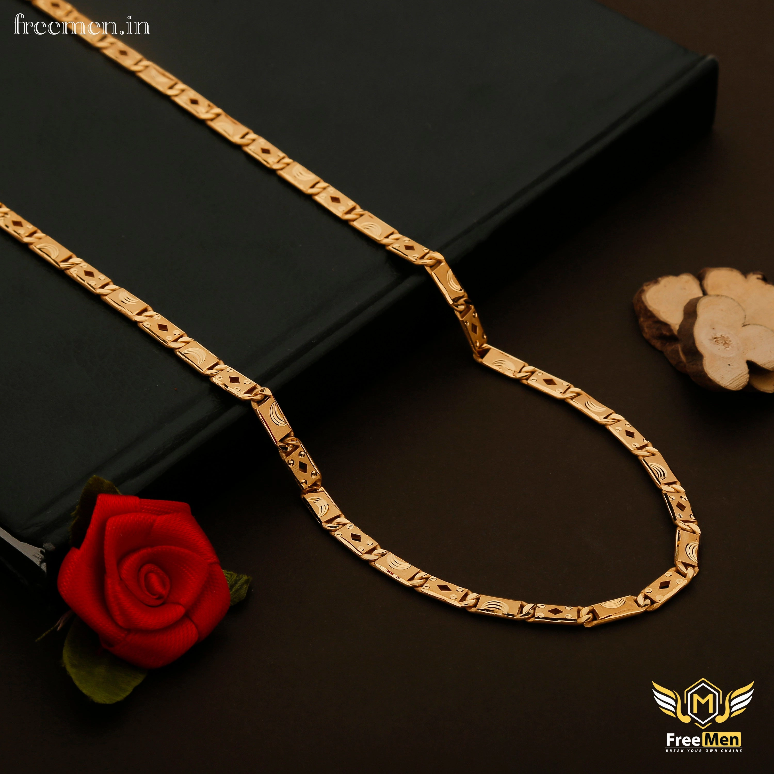 Freemen Chhokdi Biscuit One By One  Chain for Men - FM066 Photo Ready