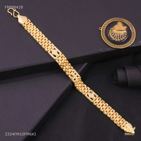 Elegant Fashion Swastika with Dimond Passi Bracelet for Men - FMMB418