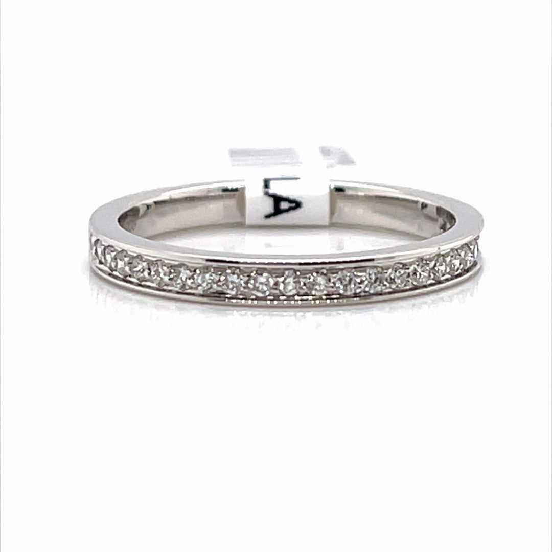 Bremer Jewelry Channel Set Diamond Wedding Ring in Platinum (0.23ctw) Bold Memento Fine Art